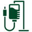 Medical IV drip icon