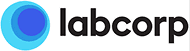 Labcorp logo with blue circular design