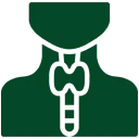 Thyroid gland icon illustration